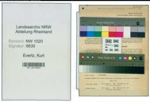 Entnazifizierung Kurt Evertz , geb. 13.08.1900 (Arbeiter)