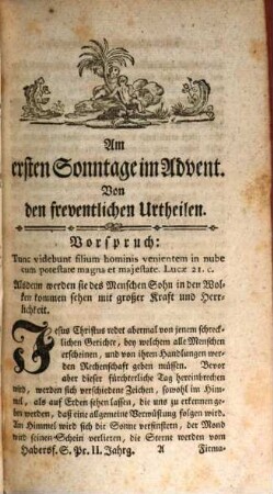 Predigten auf alle Sonntage des ganzen Jahres : vier Jahrgänge, 2,1