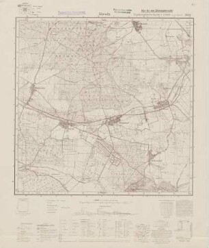 3344 Marwitz, Topographische Karte 1:25000 (4cm - Karte)