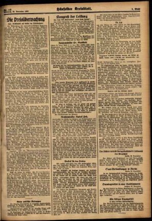 Zweite Ausgabe vom Mittwoch, den 28. November 1934.