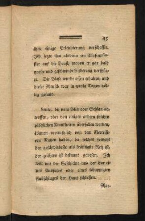 45-54, Leute, die vom Blitz oder ...