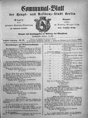 1865,48: No. 48, 26. November 1865