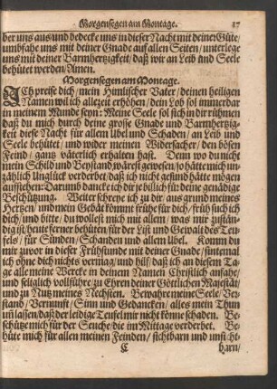 ... am Montage.