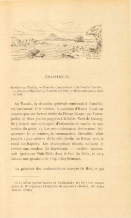 Chapitre IX. Situation au Tonkin. - ...