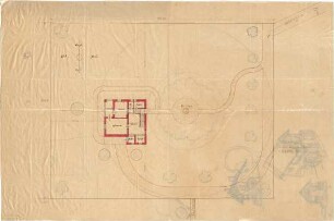 Pfann, Paul; Landhaus Zollinspektor Ed. Glück - Lageplan