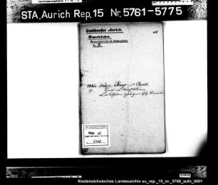 Hausierkonzessionen und -gesuche: Wilhelm Rugo aus Aurich, Handschuhmacher