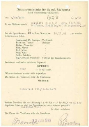 Gehr, Gottlieb