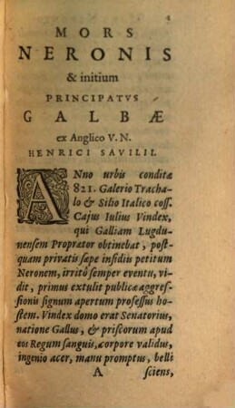 In Taciti Historias et Agricolae vitam, et Commentarius militia romana