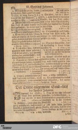 Der Dritte allgemeine Send-brif des Apostels Johannis.