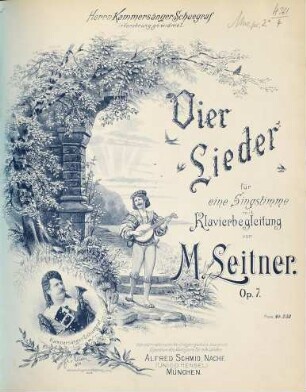 Vier Lieder : für eine Singstimme mit Klavierbegleitung ; Op. 7