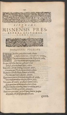 Siffridi Misnensis Presbyteri Epitomes Libri II.