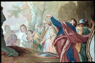 Moses salbt Aaron zum Hohepriester