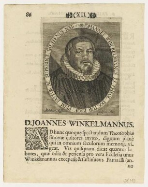 Bildnis des Iohannes Winckelmannus