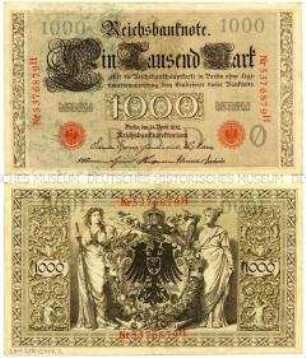 Deutsches Kaiserreich, Reichsbanknote 1000 Mark