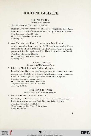 Moderne Gemälde (Nr. 1-32)