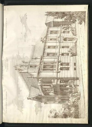 Villa Adelmann in Heilbronn. Perspektivische Ansicht