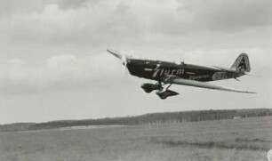 Flugplatz Dresden-Heller, Sportflugzeug Klemm L-30 beim Start