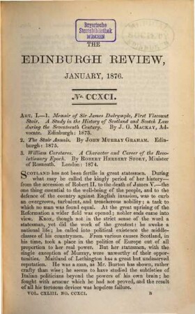 The Edinburgh review, or critical journal, 143. 1876