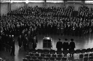 Jahresfeier der Technischen Hochschule "Fridericiana" in der Schwarzwaldhalle.