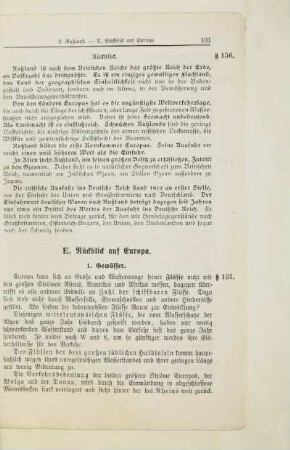 E. Rückblick auf Europa