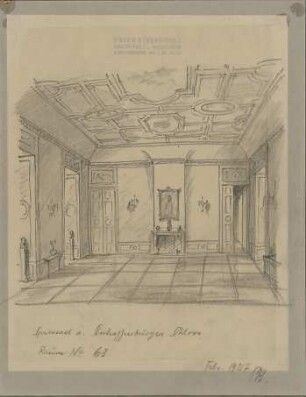 Birkenholz, Peter; Aschaffenburg; Schloss - Museum - Speisesaal (Perspektive)