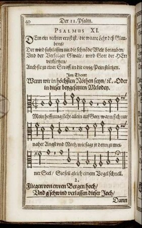 Psalmus XI. - Psalmus XX.
