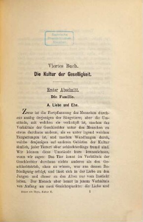 Die Kultur der Vergangenheit, Gegenwart und Zukunft in vergleichender Darstellung, 2