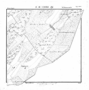 Kartenblatt SO LXXXVII 49 Stand 1825