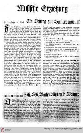 N.F. 15.1935: Ein Beitrag zur Bachpropädeutik
