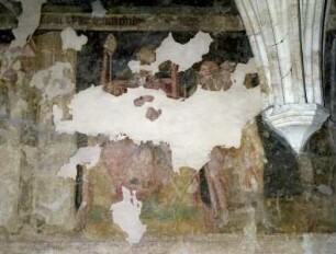 Wandmalerei im 5. Joch von Osten — Feld 5: Unten rechts: Kaiser Augustus.
