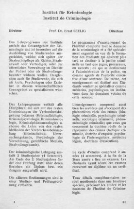 Institut für Kriminologie