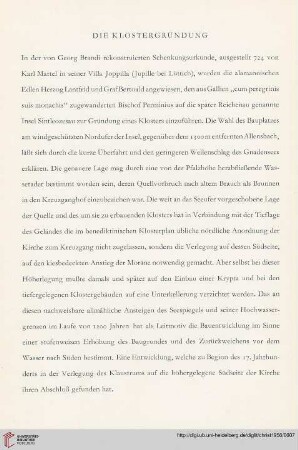 Die Klostergründung