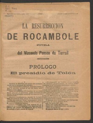 Prólogo - El presidio de Tolón