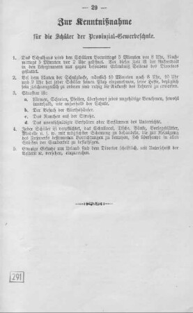 Zur Kenntnisnahme