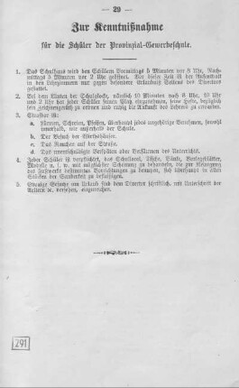 Zur Kenntnisnahme