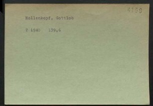 Mollenkopf, Gottlob