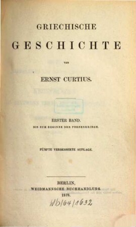 Griechische Geschichte, 1. Bis zum Beginne der Perserkriege