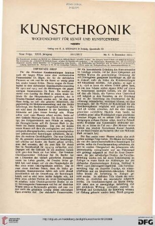 Heft 8 (8. Dezember 1911)