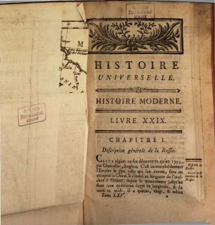 Histoire Universelle, Depuis Le Commencement Du Monde Jusqu'a Présent, 105. Contenant l'Histoire de Russie jusqu'à la mort d'Alexis Michaëlowitz en 1676