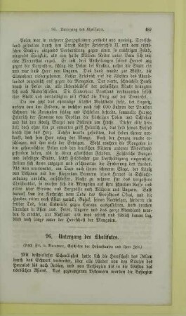 Untergang des Khalifates