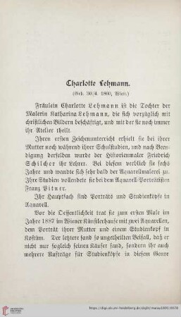 Charlotte Lehmann