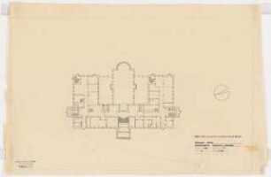 Evangelisches Diakonissenkrankenhaus Bethanien, Berlin-Kreuzberg Umbau. Seminargebäude: Grundriss Erdgeschoss 1:200