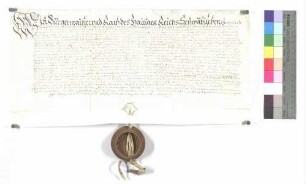 Bürgermeister und Rat der Stadt Gmünd verkaufen an Guardian und Konvent des Barfüßerklosters daselbst 7 Gulden 3 Ort jährlichen Zins um 150 Gulden.