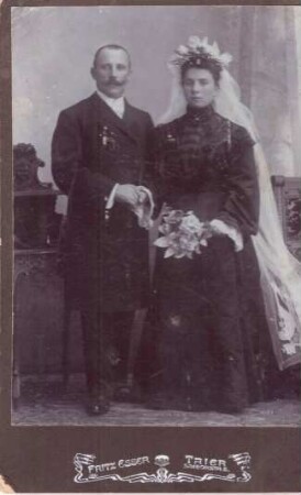 Foto Brautpaar im Fotoatelier