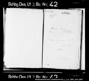 Schuldforderung des Heinrich von Rantzau an Caspar Schrader, Bürger zu Rinteln