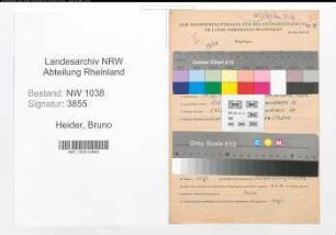 Entnazifizierung Bruno Heider , geb. 19.07.1906 (Polizist)