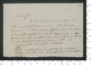 Briefentwurf an Gustav Schwab, lyrischer Entwurf [Ohne Titel] und Gedichttitel