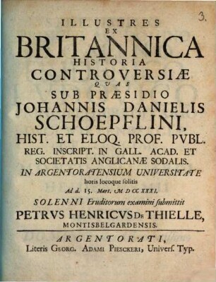Illustres Ex Britannica Historia Controversiæ