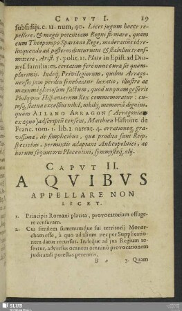 Caput II. A Quibus Appellare Non Licet