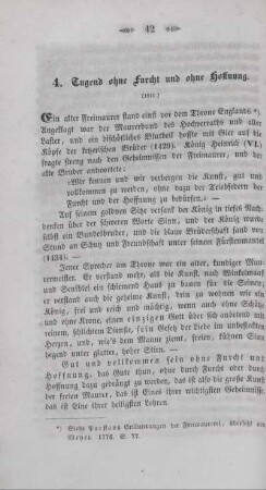 4. Tugend ohne Furcht und ohne Hoffnung (1819)